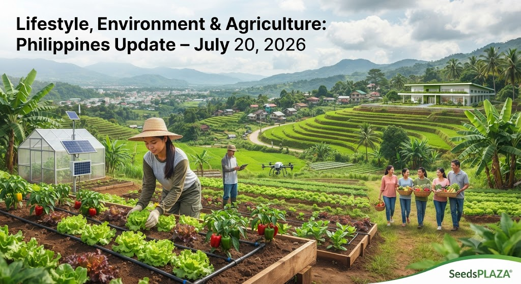 🌴 Lifestyle, Environment & Agriculture: Philippine Agriculture Update – July 20, 2026